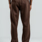 DARK BROWN RELAX FIT SWEATPANTS