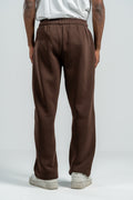 DARK BROWN RELAX FIT SWEATPANTS