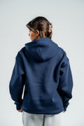 NAVY BLUE OVER-SIZED HOODIE
