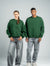 DARK GREEN BOXY-FIT CREWNECK
