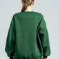 DARK GREEN BOXY-FIT CREWNECK