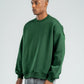 DARK GREEN BOXY-FIT CREWNECK