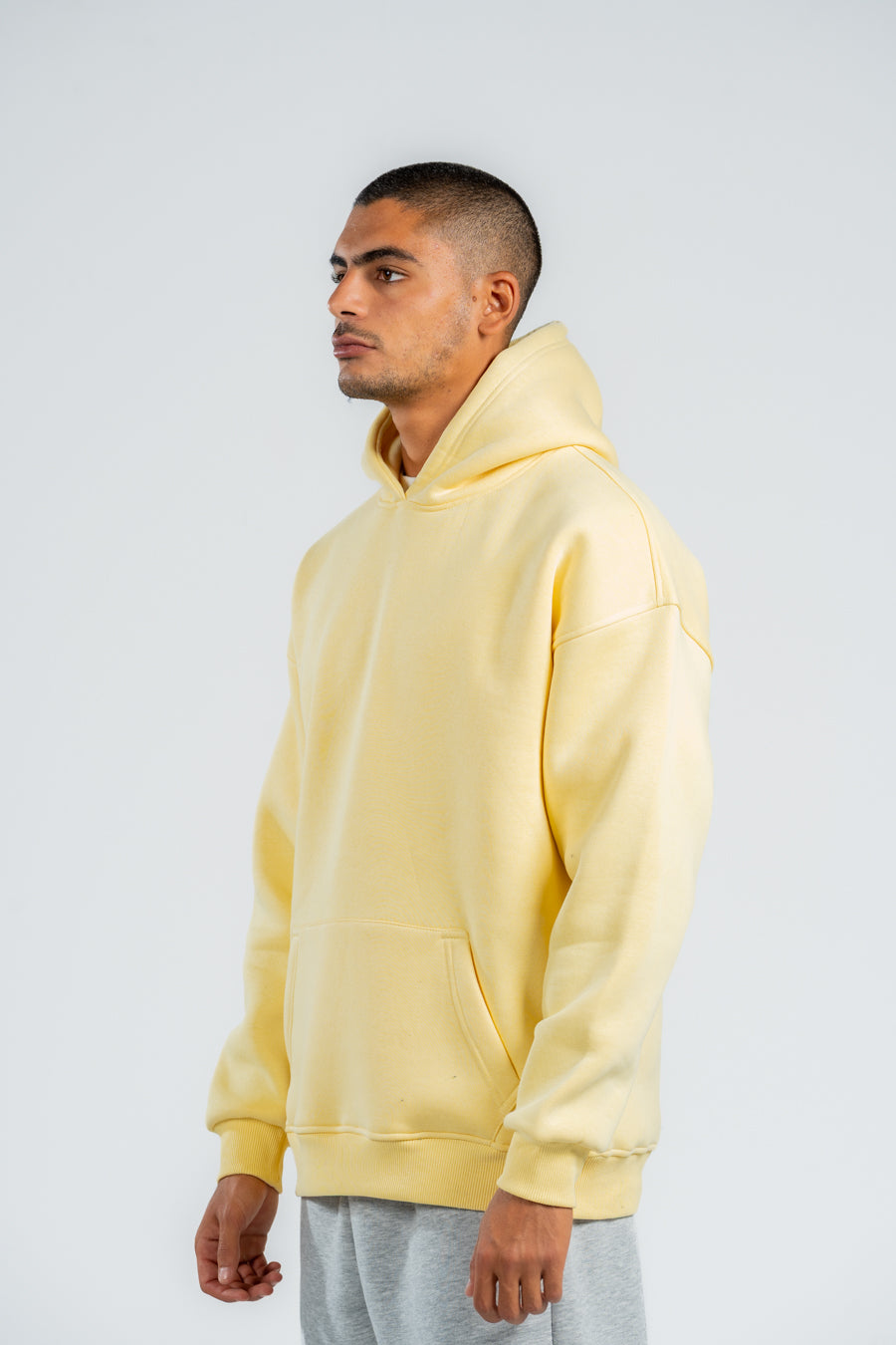 BUTTERMILK YELLOW OVER-SIZED HOODIE