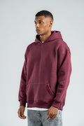 BURGUNDY OVER-SIZED HOODIE