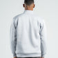 QUARTER-ZIP LIGHT GREY SWEATSHIRT