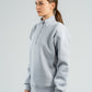 QUARTER-ZIP LIGHT GREY SWEATSHIRT
