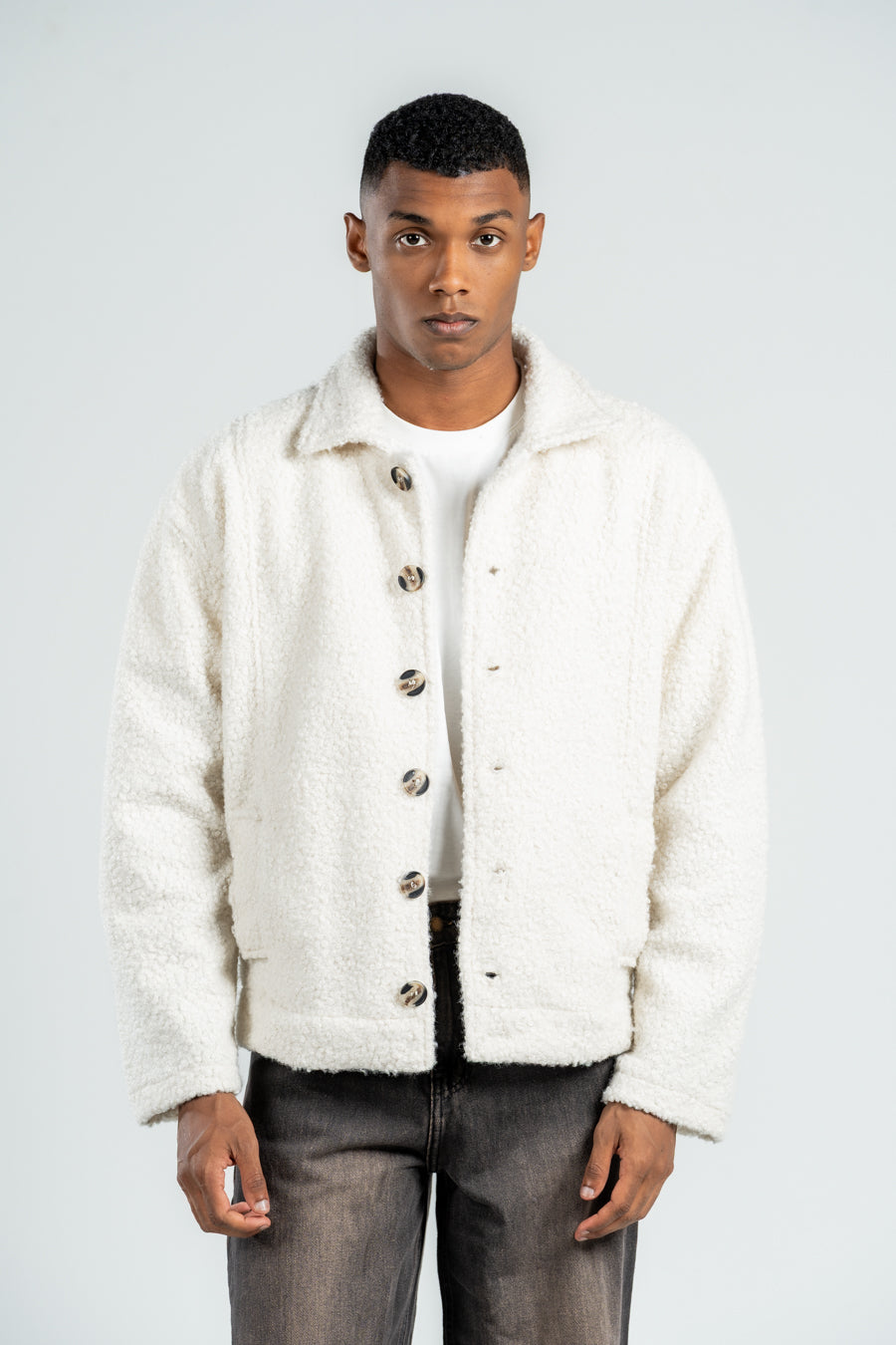 OFF WHITE TEDDY JACKET