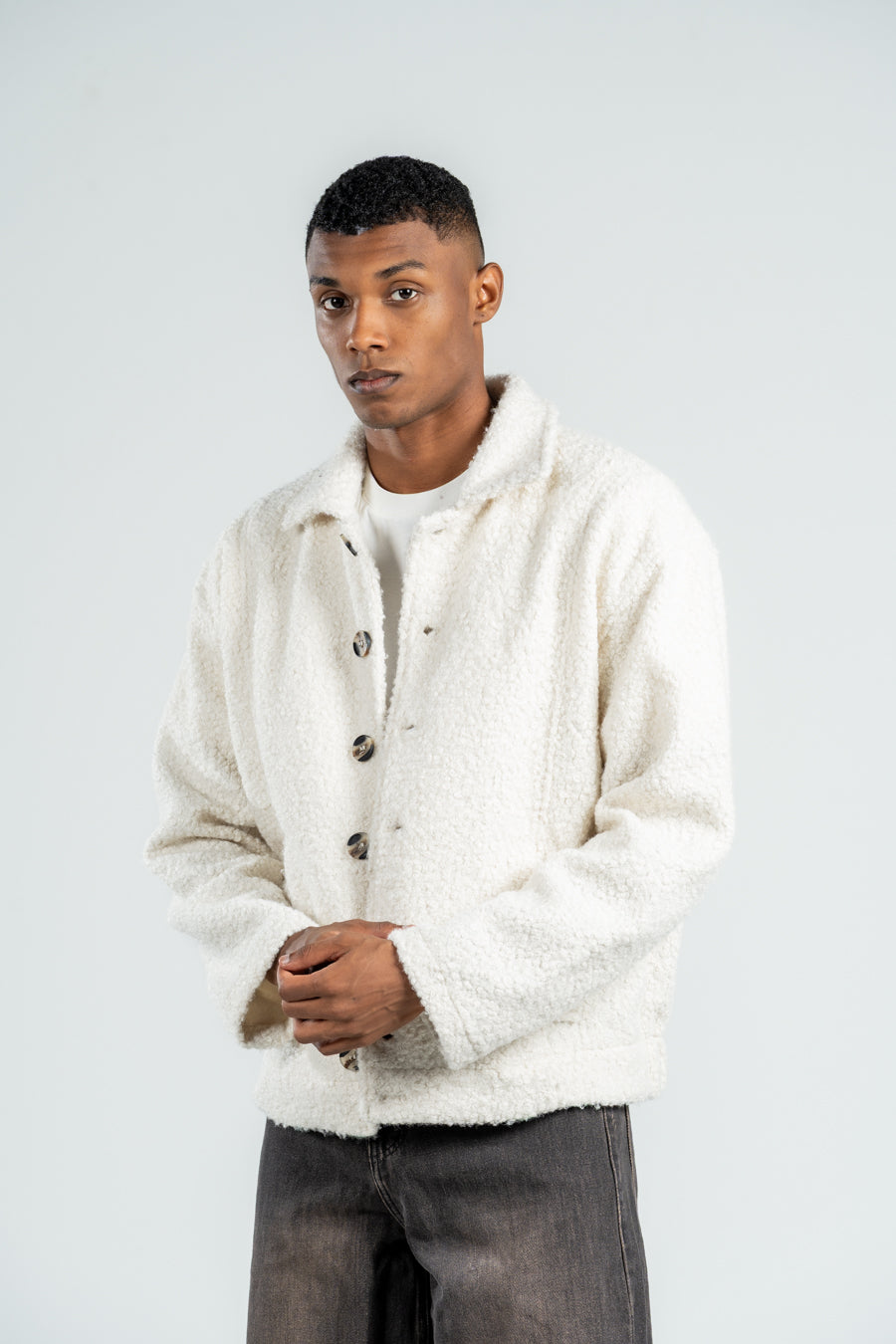 OFF WHITE TEDDY JACKET