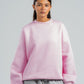 PINK BOXY-FIT CREWNECK