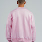 PINK BOXY-FIT CREWNECK