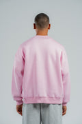 PINK BOXY-FIT CREWNECK