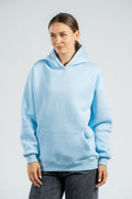 SKY-BLUE OVER-SIZED HOODIE