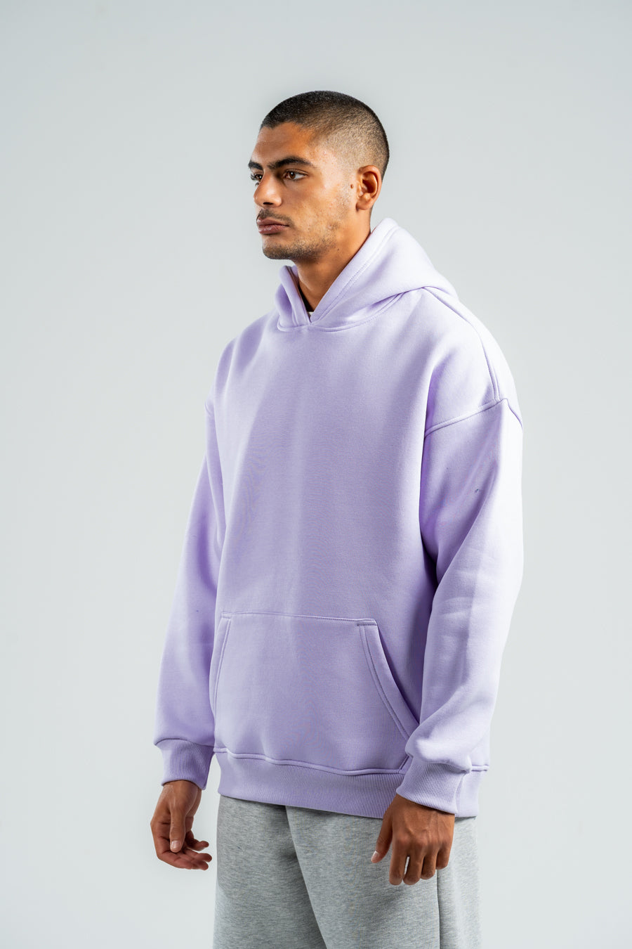 LAVENDER OVER-SIZED HOODIE