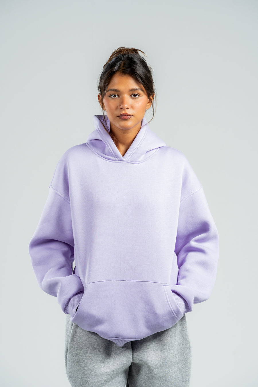 LAVENDER OVER-SIZED HOODIE