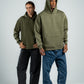 KHAKI GREEN OVER-SIZED HOODIE