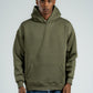 KHAKI GREEN OVER-SIZED HOODIE