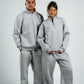 QUARTER-ZIP ASH GREY SWEATSHIRT