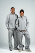QUARTER-ZIP ASH GREY SWEATSHIRT