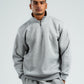 QUARTER-ZIP ASH GREY SWEATSHIRT