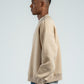 LIGHT BEIGE BOXY-FIT CREWNECK