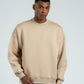 LIGHT BEIGE BOXY-FIT CREWNECK
