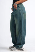 ACID GREEN OVERSIZED DENIM PANTS
