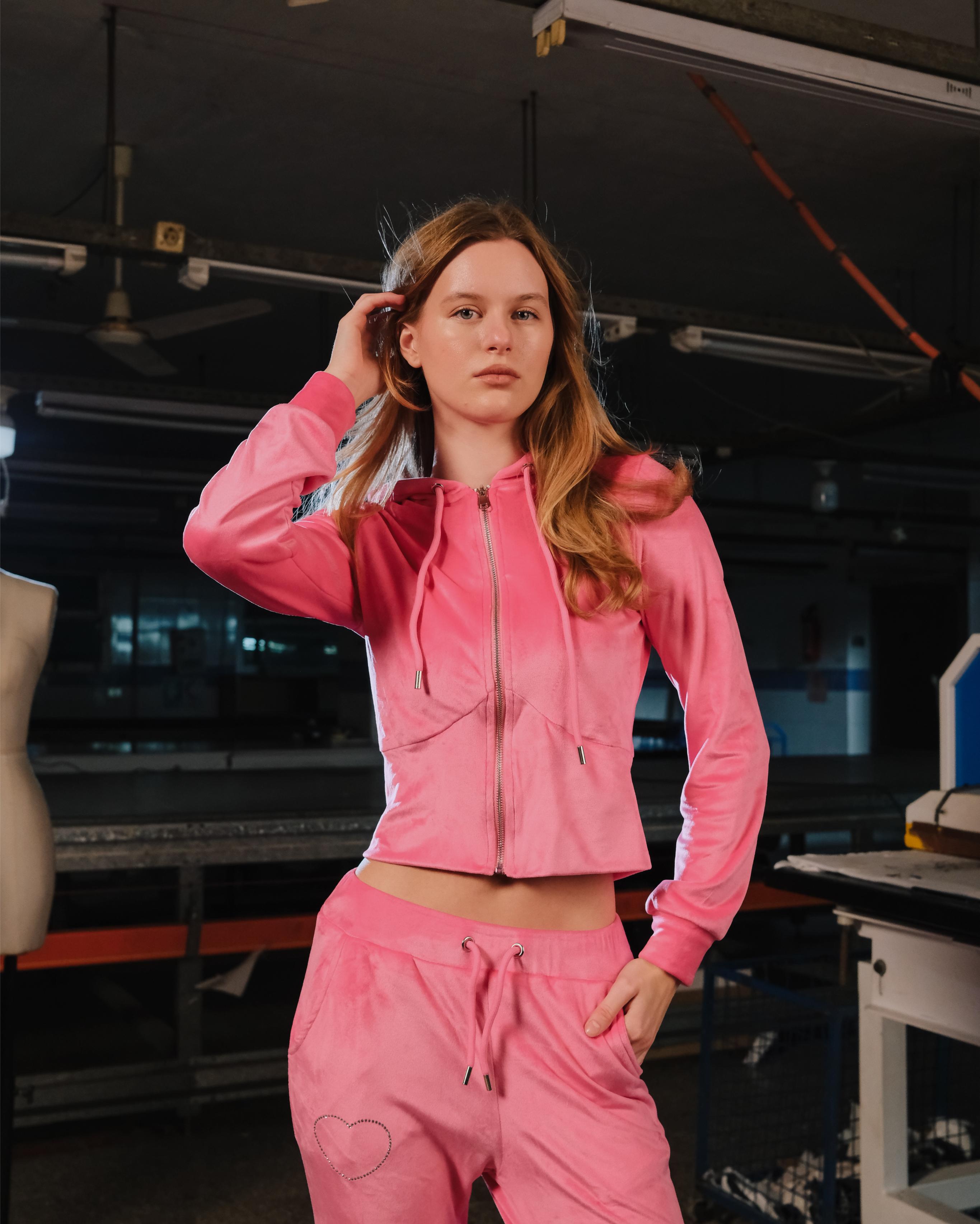 ASH GREY CROPPED FULL ZIPPER