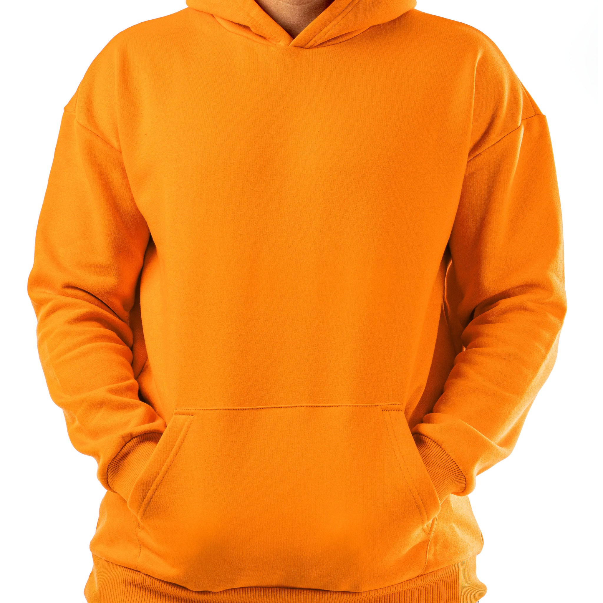 PAPAYA ORANGE LOOSE-FIT HOODIE