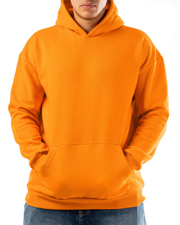 PAPAYA ORANGE LOOSE-FIT HOODIE