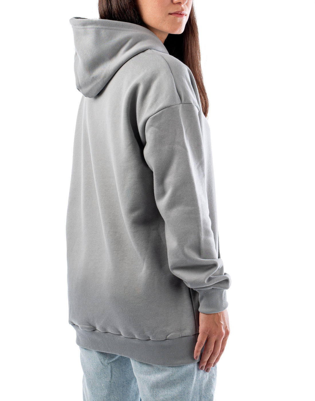 GREY LOOSE-FIT HOODIE