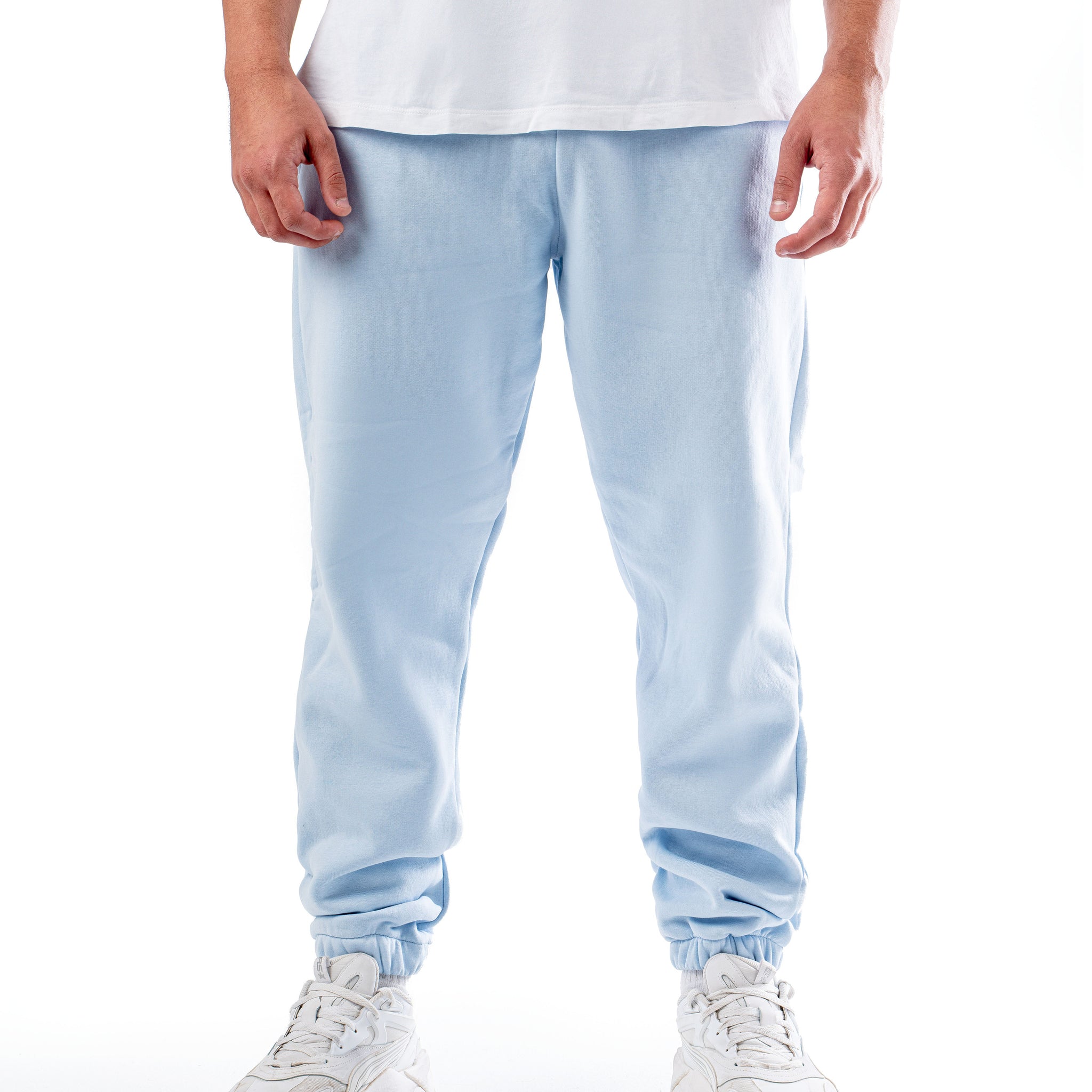 SKY BLUE LOOSE-FIT SWEATPANTS