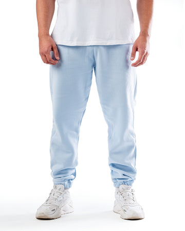 SKY BLUE LOOSE-FIT SWEATPANTS