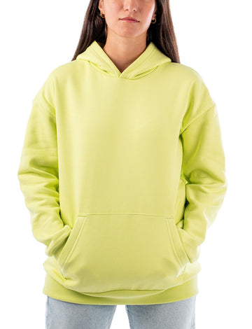 LIME GREEN LOOSE-FIT HOODIE