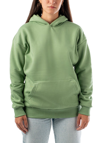 LIGHT GREEN LOOSE-FIT HOODIE