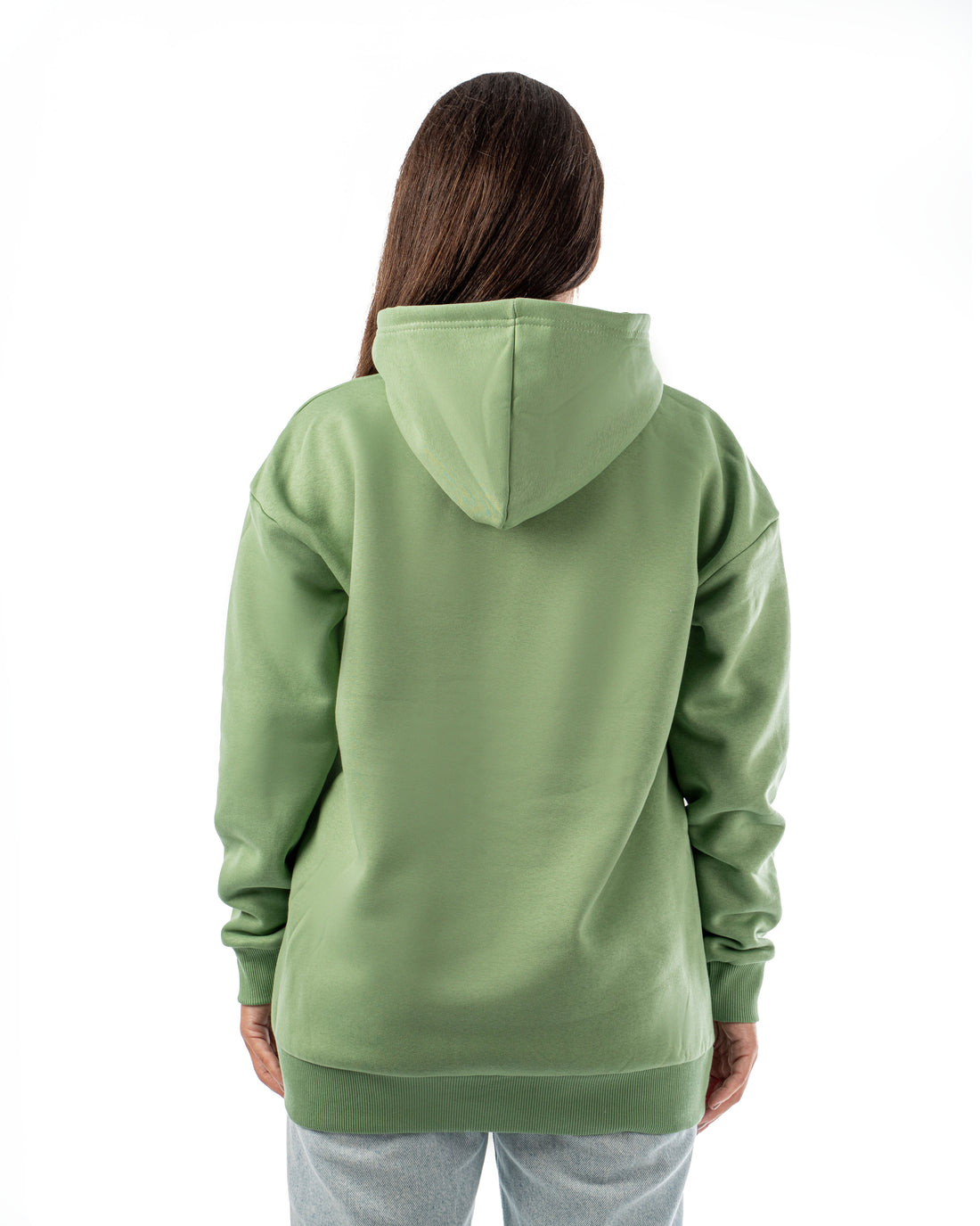 LIGHT GREEN LOOSE-FIT HOODIE