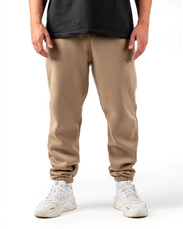 BEIGE LOOSE-FIT SWEATPANTS