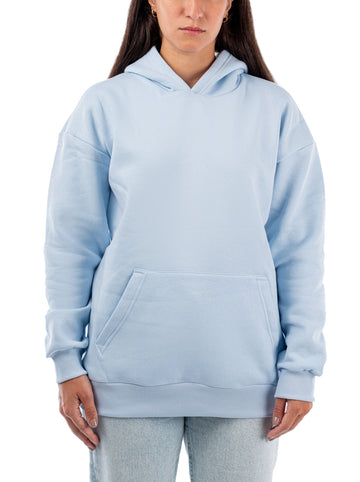 SKY BLUE LOOSE-FIT HOODIE