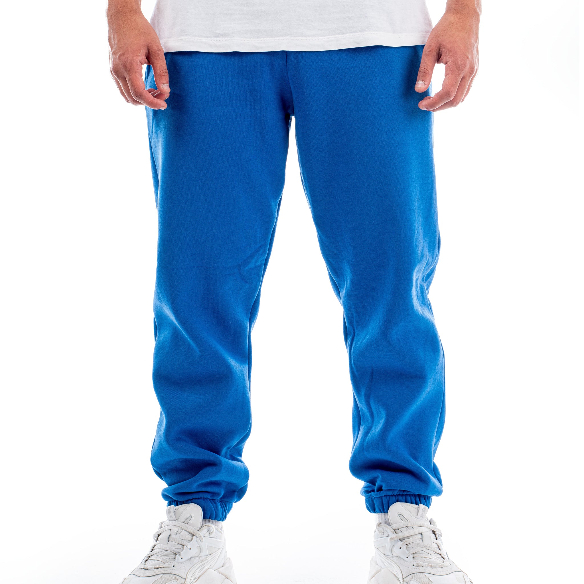 BLUE LOOSE-FIT SWEATPANTS