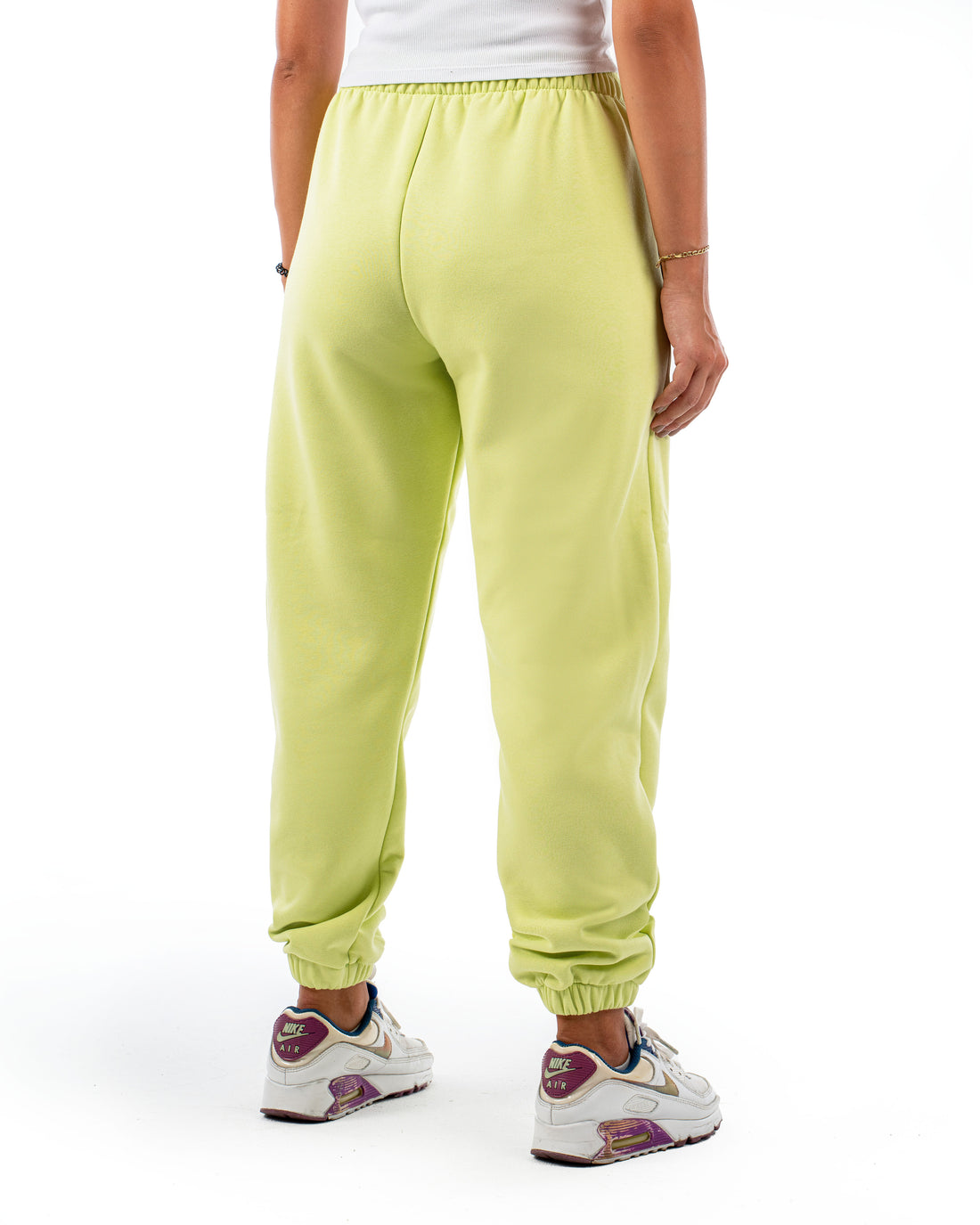 LIME GREEN LOOSE-FIT SWEATPANTS