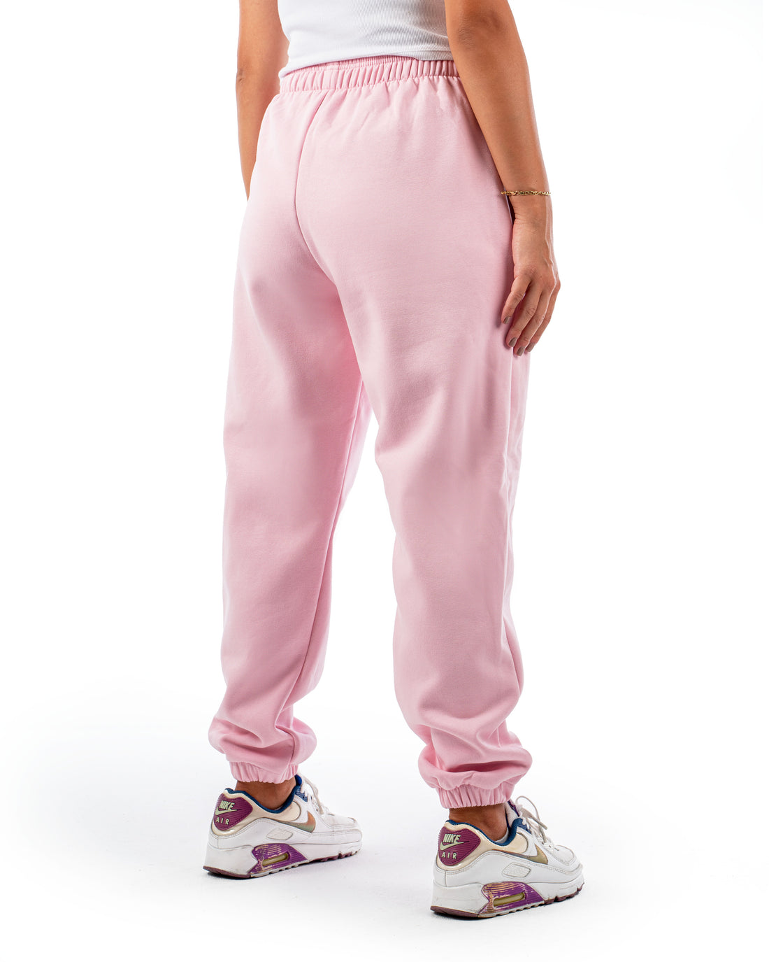 BABY PINK LOOSE-FIT SWEATPANTS