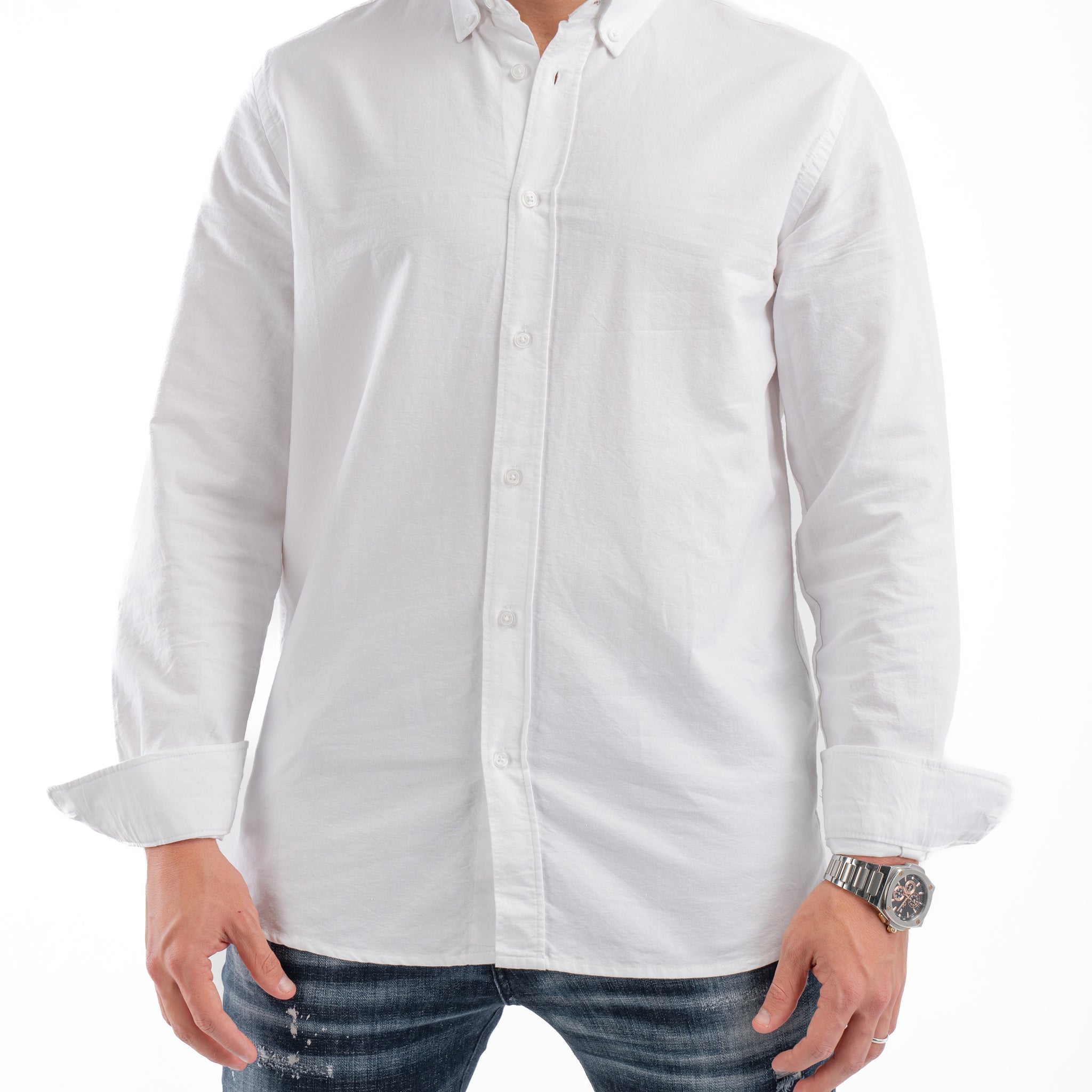 WHITE OXFORD SHIRT