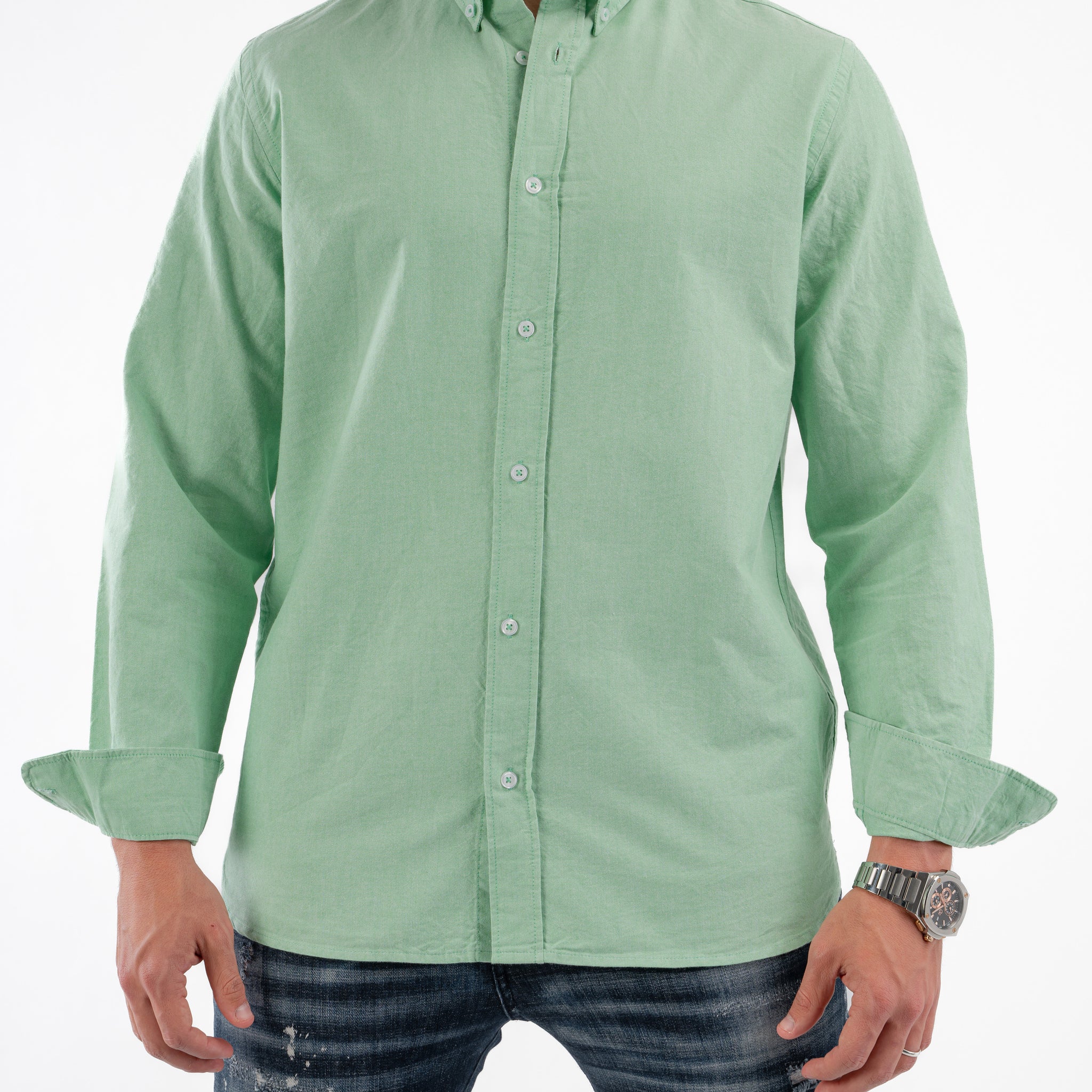 MINT GREEN OXFORD SHIRT