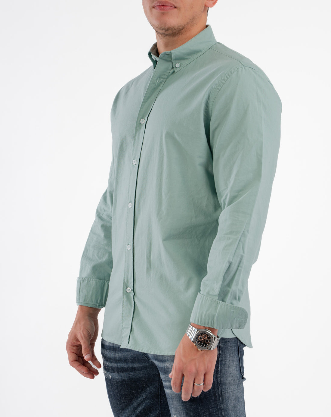 PISTACHIO GREEN OXFORD SHIRT