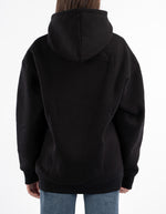 BLACK OVER-SIZED HOODIE