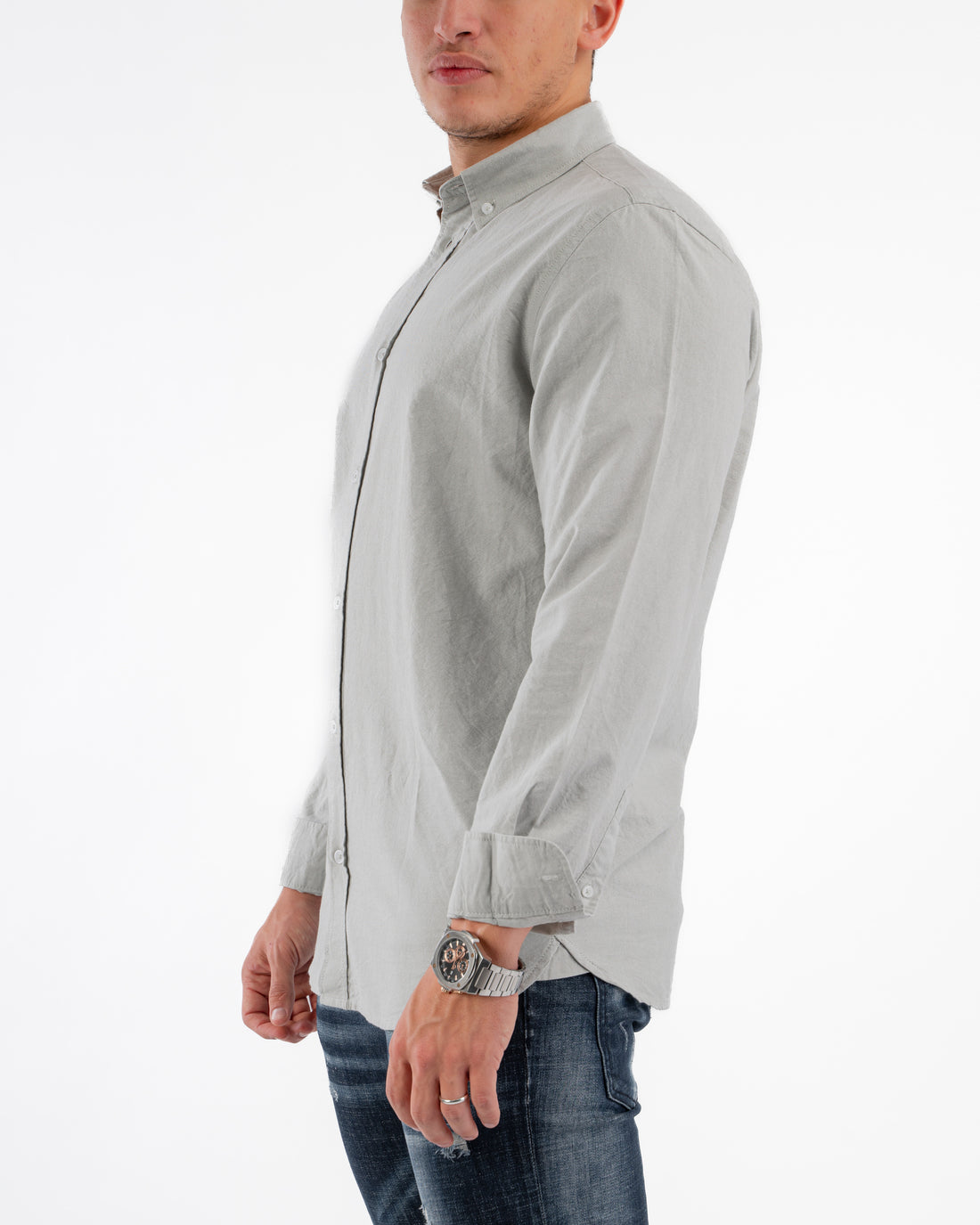 GREY OXFORD SHIRT