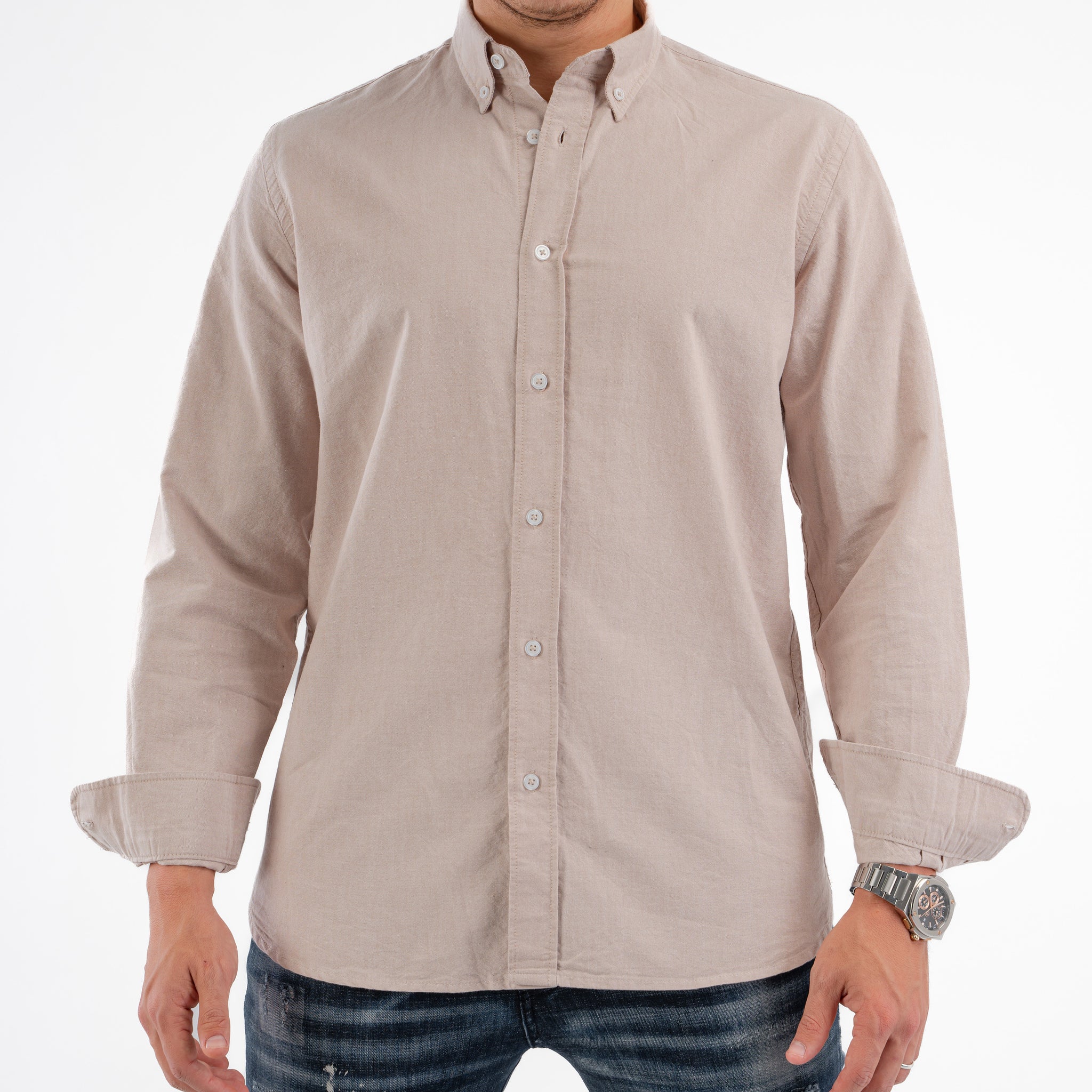 BEIGE OXFORD SHIRT