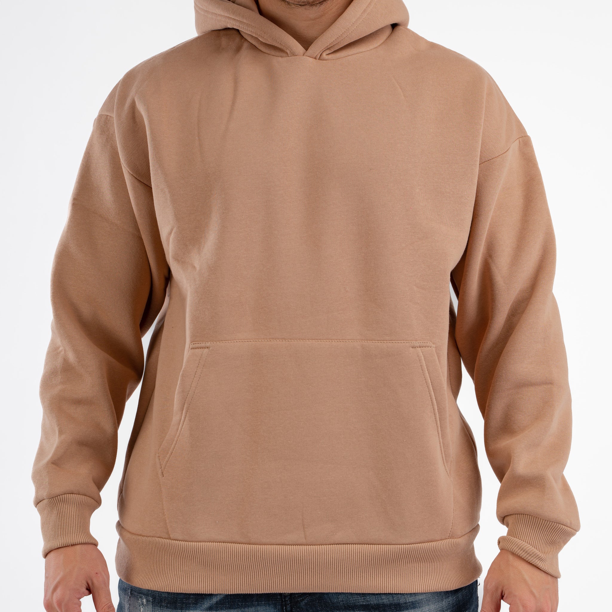 TAWNY BROWN OVER-SIZED HOODIE