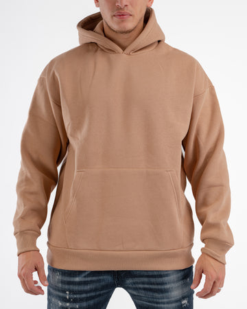 TAWNY BROWN OVER-SIZED HOODIE