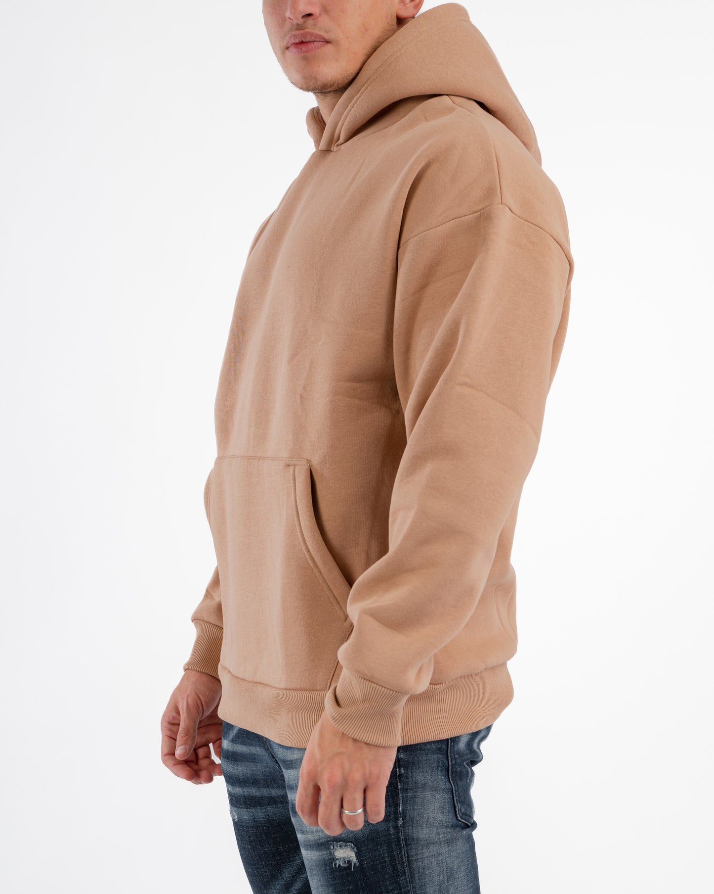 TAWNY BROWN OVER-SIZED HOODIE