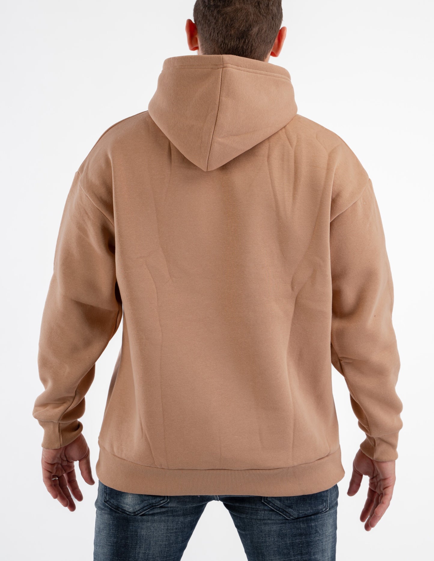 TAWNY BROWN OVER-SIZED HOODIE